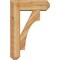 Ekena Millwork Westlake Craftsman Rough Sawn Bracket w/ Offset Brace, Western Red Cedar, 8"W x 24"D x 36"H BKT0806X24X36WTL04RWR - alternate 4